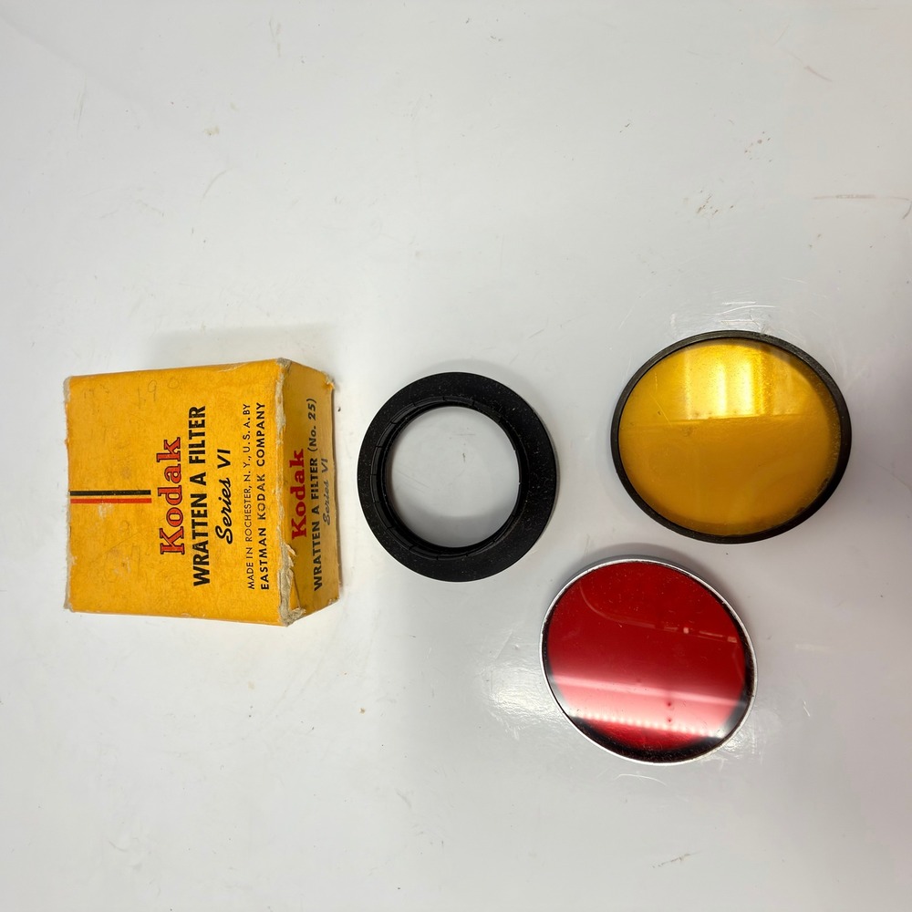 Kodak Wratten A Filter Series VI Red Yellow Black Silver Lens Filters 33mm